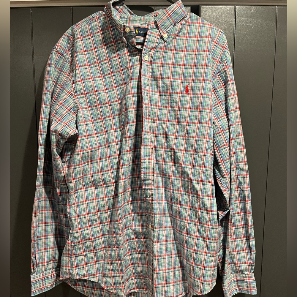 Mens Ralph Lauren Dress Shirt Size Large